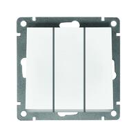 Выключатель 3-кл. СП Афина 10А IP20 механизм бел Universal A0043 - УПС инжиниринг