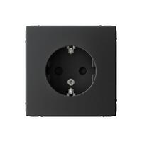 Розетка ArtGallery 16А с заземл. защ. шторки механизм карбон SE GAL001045 - УПС инжиниринг