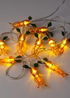 Гирлянда светодиодная "Морковки" акрил 1.35м +0.3м тепл. бел. КОСМОС KOC_GIR-B102 - УПС инжиниринг