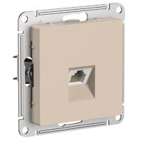 Розетка компьютерная AtlasDesign RJ45 кат.5E механизм песочн. SE ATN001283 - УПС инжиниринг
