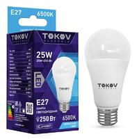 Лампа светодиодная 25Вт А60 6500К Е27 176-264В TOKOV ELECTRIC TKE-A60-E27-25-6.5K - УПС инжиниринг