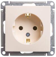 Розетка 1-м СП W59 16А IP20 с заземл. без защ. шторок механизм сл. кость SE RS16-154-2-86 - УПС инжиниринг