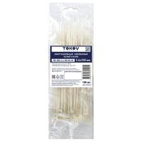 Хомут кабельный нейлоновый бел. 3.6х300 (уп.100шт) TOKOV ELECTRIC TKE-HNS-3.6-300-W/100 - УПС инжиниринг