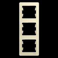 Рамка 3-м Glossa вертикал. беж. SE GSL000207 - УПС инжиниринг