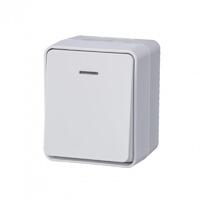 Выключатель 1-кл. ОП AtlasDesign PROFI IP54 10AX с подсветкой бел. SE ATN540113 - УПС инжиниринг