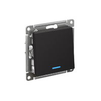 Переключатель проходной 1-кл. СП AtlasDesign 10А IP20 (сх. 6а) 10AX с подсветкой механизм карбон SE ATN001063 - УПС инжиниринг