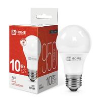 Лампа светодиодная LED-A60-VC 10Вт грушевидная 4000К нейтр. бел. E27 950лм 230В IN HOME 4690612020211 - УПС инжиниринг