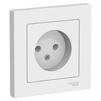Розетка 1-м СП AtlasDesign 16А IP20 без заземл. в сборе бел. SE ATN000140 - УПС инжиниринг
