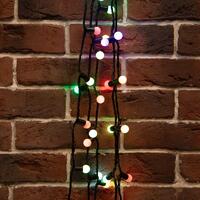 Гирлянда светодиодная "Мультишарики" 20м d17.5мм 200LED RGB 16Вт 220-240В IP65 провод ПВХ черн. (нужен шнур питания 303-500) Neon-Night 303-509 - УПС инжиниринг