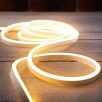 Шнур светодиодный гибкий неон LED SMD 8х16мм 120LED/м односторонний тепл. бел. 5м Neon-Night 131-006 - УПС инжиниринг