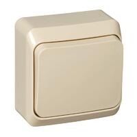 Переключатель проходной 1-кл. ОП Этюд 10А IP20 крем. SE BA10-004K - УПС инжиниринг