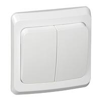 Выключатель 2-кл. СП Этюд 10А IP20 с подсветкой бел. SE BC10-006B - УПС инжиниринг
