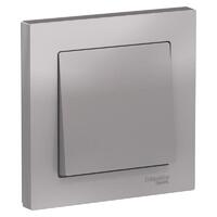 Выключатель 1-кл. СП AtlasDesign 10А IP20 (сх. 1) 10AX в сборе алюм. SE ATN000312 - УПС инжиниринг