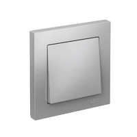 Выключатель 1-кл. СП AtlasDesign 10А IP20 (сх. 1) 10AX в сборе алюм. SE ATN000312 - УПС инжиниринг