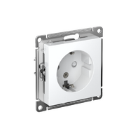 Розетка AtlasDesign 16А с заземл. защ. шторки механизм лотос SE ATN001345 - УПС инжиниринг