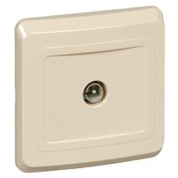 Розетка телевизионная оконечная TV 1-м СП Этюд крем. SE TVC-002K - УПС инжиниринг