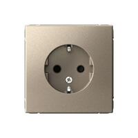 Розетка ArtGallery 16А с заземл. защ. шторки механизм шампань SE GAL000545 - УПС инжиниринг