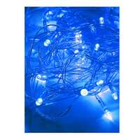 Гирлянда светодиодная 80LED син. прозр. провод 8.8м (7.3+1.5) 8 режимов мигания IP20 син. Космос KOC_GIR80LED_B - УПС инжиниринг