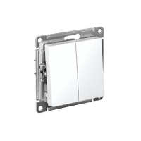 Выключатель 2-кл. СП AtlasDesign 10А IP20 (сх. 5) 10AX механизм бел. SE ATN000151 - УПС инжиниринг