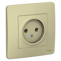 Розетка 1-м СП Blanca 16А IP20 250В без заземл. без защ. шторок беж. SE BLNRS000017 - УПС инжиниринг