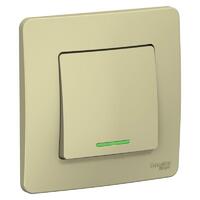 Выключатель 1-кл. СП Blanca 10А IP20 (сх. 1) 250В с подсветкой беж. SE BLNVS010117 - УПС инжиниринг