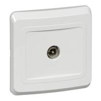 Розетка телевизионная оконечная TV 1-м СП Этюд бел. SE TVC-002B - УПС инжиниринг