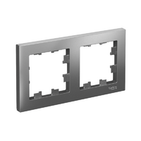 Рамка 2-м AtlasDesign универс. сталь SE ATN000902 - УПС инжиниринг