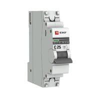Выключатель автоматический модульный 1п C 25А 4.5кА ВА 47-63 PROxima EKF mcb4763-1-25C-pro - УПС инжиниринг