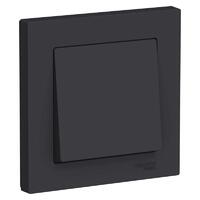 Выключатель 1-кл. СП AtlasDesign 10А IP20 (сх. 1) 10AX в сборе карбон SE ATN001012 - УПС инжиниринг