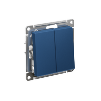 Переключатель 2-кл. AtlasDesign (сх. 6/2) 10AX механизм аквамарин SE ATN001165 - УПС инжиниринг