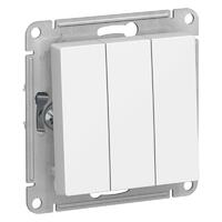 Выключатель 3-кл. СП AtlasDesign 10А IP20 (сх. 1+1+1) 10AX механизм бел. SE ATN000131 - УПС инжиниринг
