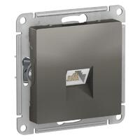 Розетка компьютерная AtlasDesign RJ45 кат.5E механизм сталь SE ATN000983 - УПС инжиниринг
