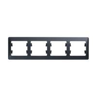 Рамка 4-м Glossa горизонт. антрацит SE GSL000704 - УПС инжиниринг