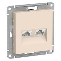 Розетка компьютерная 2-м AtlasDesign RJ45 кат.5E механизм беж. SE ATN000285 - УПС инжиниринг
