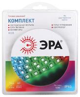 Комплект светодиодной ленты 5050kit-14.4-60-12-IP65-RGB разноцвет. 12В (в комплекте: LED лента на двустороннем скотче; источник питания; контроллер; пульт управления; коннекторы) (уп.5м) Эра Б0043070 - УПС инжиниринг
