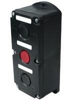 Пост управления ПКЕ 222-3 У2 10А 660В 3 элемента черн. и крас. цилиндр накладной IP54 Электротехник ET519078 - УПС инжиниринг