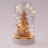 Светильник декоративный новогодний "Рождество" EGNDS-04 тепл. бел. 20 LED h=18см 3хАА IP20 Эра Б0051937 - УПС инжиниринг