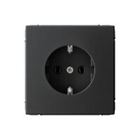 Розетка ArtGallery 16А с заземл. быстрозажим. клем. механизм карбон SE GAL001043S - УПС инжиниринг