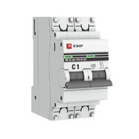 Выключатель автоматический модульный 2п C 1А 4.5кА ВА 47-63 PROxima EKF mcb4763-2-01C-pro - УПС инжиниринг