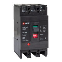 Выключатель автоматический 3п 25А 15кА LS63 ProPact EKF mccb-63-15-3-25-ls - УПС инжиниринг