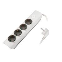 Удлинитель 4х3м с заземл. с выкл. бел. ET-04-300W (4х3.0) JAZZway 5051812 - УПС инжиниринг