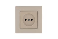Розетка 1-м Karea RIZZ без заземл. крем Makel 88010022 - УПС инжиниринг
