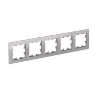 Рамка 5-м AtlasDesign Air алюм./дым. черн. SE ATN220305 - УПС инжиниринг