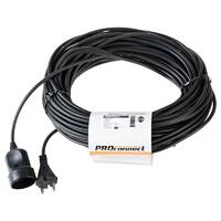 Удлинитель-шнур 1х30м без заземл. 6А IP20 1.3кВт ПВС 2х0.75 черн. PROCONNECT 11-7116 - УПС инжиниринг