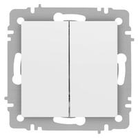 Выключатель 2-кл. СП Accent 6-104-01М 10А IP20 250В AL/CU бел. матов. Intro Б0063456 - УПС инжиниринг