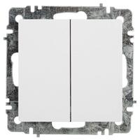 Переключатель 2-кл. СП Accent 6-107-01 10А IP20 250В AL/CU бел. Intro Б0063554 - УПС инжиниринг