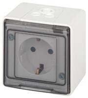 Розетка Эксперт 11-2502-01 2P+E IP55 шторки 16А-250В ОУ бел. Эра Б0063280 - УПС инжиниринг