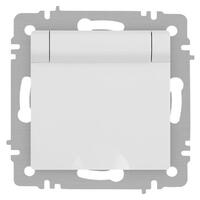 Розетка 1-м СП Accent 6-203-01М 16А IP20 250В 2P+E Schuko с крышкой бел. матов. Intro Б0063713 - УПС инжиниринг
