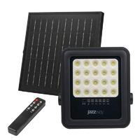 Прожектор светодиодный PFL SOLAR 02 50 6500К GR IP65 ДО с солнечн. панелью и пультом Pro+ JazzWay 5058460 - УПС инжиниринг
