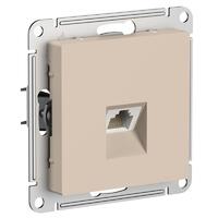 Розетка компьютерная AtlasDesign RJ45 кат.6A механизм песочн. SE ATN001286 - УПС инжиниринг